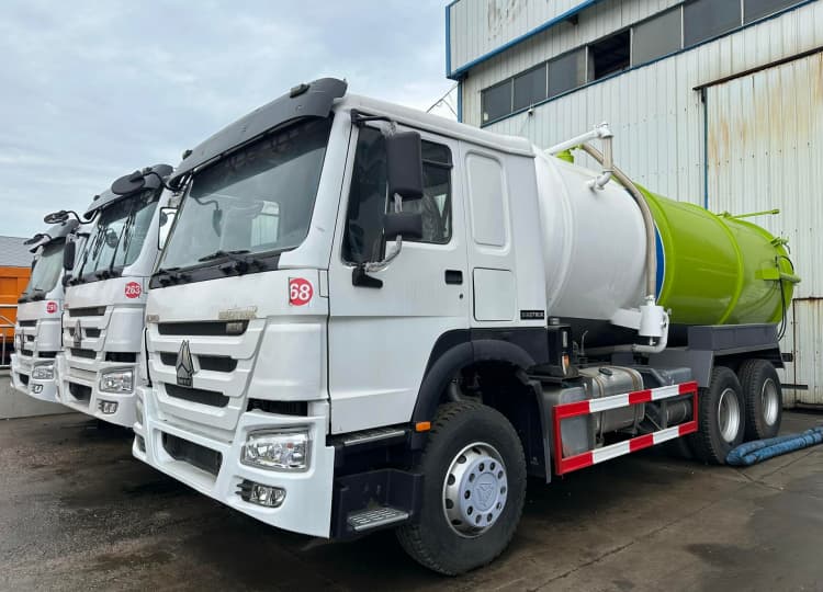 Remanufactured Sewage Suction Truck Howo 2 remanufactured 6×4 375hp 15cbm sewage suction truck