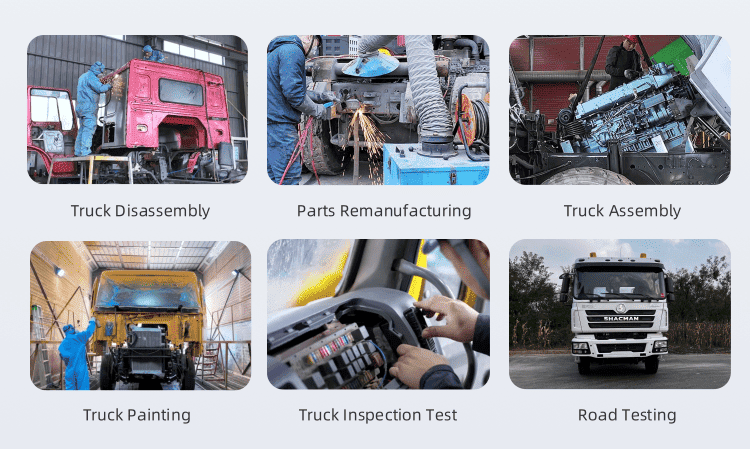remanufactured shacman truck head process